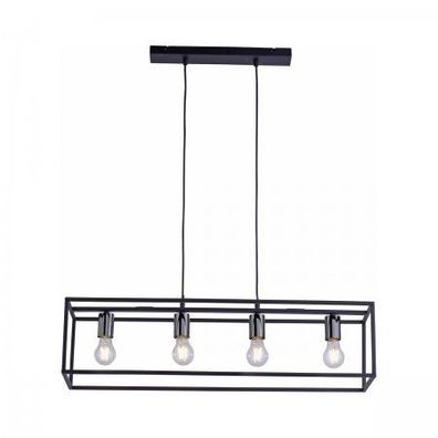 JUST LIGHT 15854-18 Pendelleuchte FABIO 4-flammig schwarz