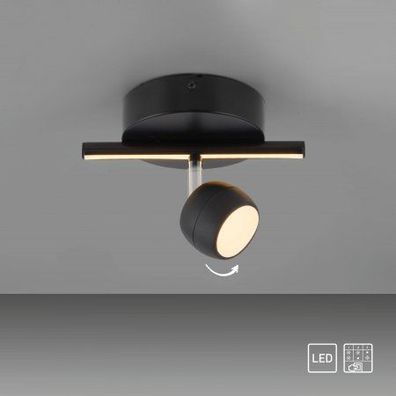 JUST LIGHT 11400-18 JARIK Deckenleuchte 1-flammig schwarz 3000K