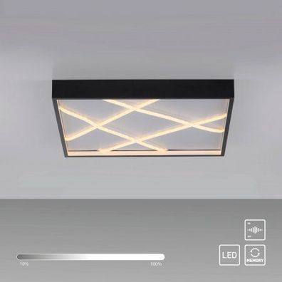JUST LIGHT 14093-18 MIKADO Deckenlampe eckig schwarz 3000K
