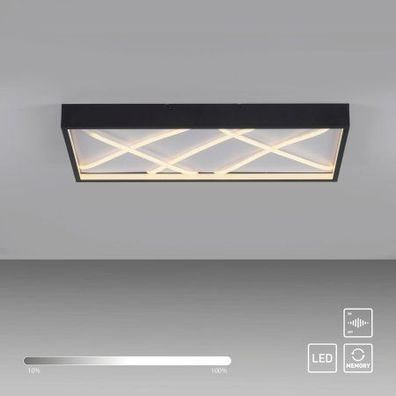 JUST LIGHT 14094-18 MIKADO Deckenleuchte rechteckig schwarz 3000K
