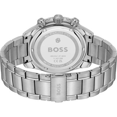 Boss Herren Uhr Chronograph 1514366 Quarz, Edelstahl, Schwarz