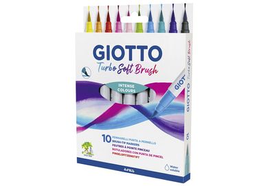 GIOTTO Pinsel-Fasermaler "Turbo Soft Brush" 10er Etui 666073