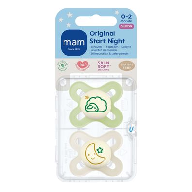 MAM Original Start Night Silikon 0-2 uni 617015