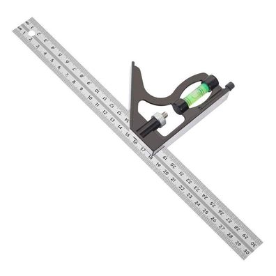 Kombinationswinkel Edelstahl 15 cm Winkelmesser mit Wasserwaage Anschlagwinkel