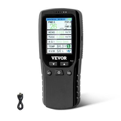 VEVOR Luftqualitätsmonitor 8-in-1 PM2.5 PM10 TVOC Formaldehyd Defekt