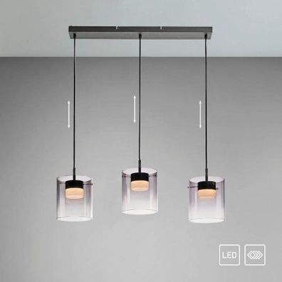 JUST LIGHT 14043-18 ELIO Pendelleuchte 3-flammig schwarz 3000K