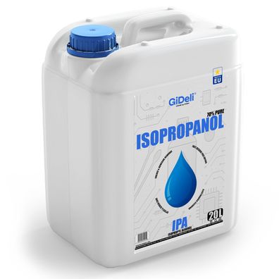 GiDeli Isopropanol 70% 20 Liter Reiniger Hochprozentiger Isopropylalkohol IPA