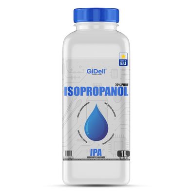 GiDeli Isopropanol 70% 1 Liter Reiniger Hochprozentiger Isopropylalkohol IPA