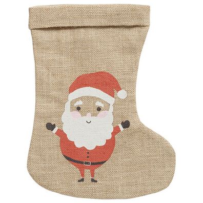 folia - J660 Nikolaus Jutesack Jute Sack 20 x 33cm Weihnachtsmann
