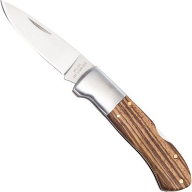 Haller Zweihand Taschenmesser mit Zebraholz Griffschalen