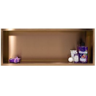 Duschnische Wandnische WALL BOX ONE 30x90x10 Kupfer | Duschablage Unterputz