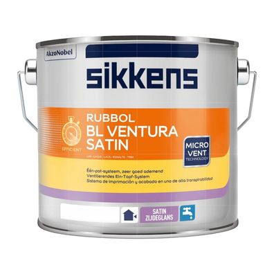 Sikkens Rubbol BL Ventura Satin 2.5 Liter WEISS Fensterlack Weisslack Ventilack