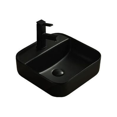Mexen Silvia Aufsatzwaschbecken 39 x 39 cm, Schwarz matt - 21863985