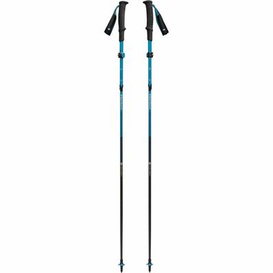 TrekkingstöCke Distance Carbon Flz (Anthrazit/Blau, 1 Paar, 125-140 Cm)