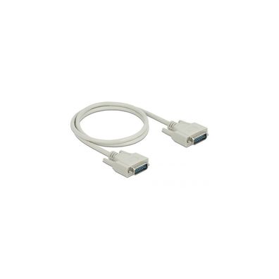 DELOCK Serielles Kabel D-Sub15 Stecker zu Stecker, 1 m