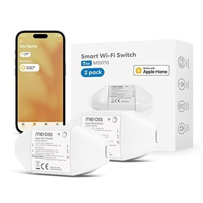 Meross WLAN Switch funktioniert mit Apple HomeKit, Smart Switch Remote Control mit