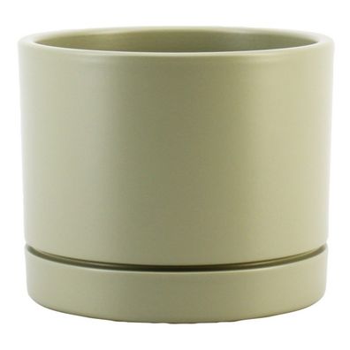 FLORAN Übertopf Lynn khaki Ø 15 cm - Keramik