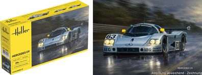 Heller Mercedes C9 Kit 1:43 1000801070 Bausatz 80107 Bausatz