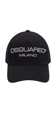 Dsquared2 Herren Baseball Cap Milano aus Baumwolle Schwarz