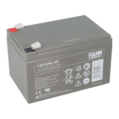 FIAMM 12FGHL48 High-Rate Longlife AGM Bleiakku 12V 12Ah T2 / Faston 6,3 mm