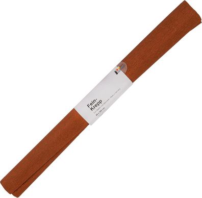folia 820161 - Krepppapier, 1 Rolle in kastanienbraun, jede Rolle ca. 50 x 250 cm, 32