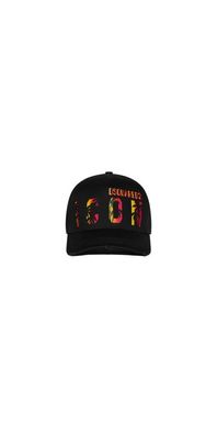 Dsquared2 Icon Sunset Baseball Cap aus Baumwolle Schwarz