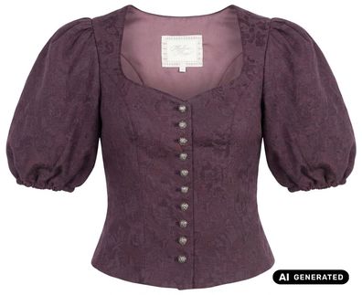 Trachtenmieder Serella Puffarm mauve