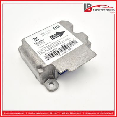 Steuergerät Airbag Original 09229303 OPEL ZAFIRA A F75 2.2 16V Siemens