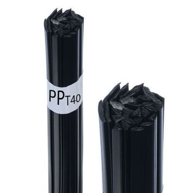 Rosfix Kunststoff-Schweißdraht PP+T40 Schwarz – 50g Mix | 270–340°C