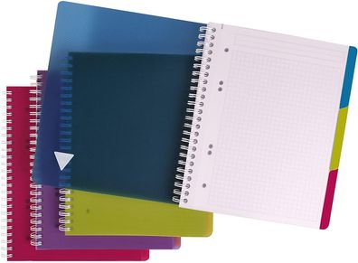 Clairefontaine 329755C Evolutiv Book (mit Register, DIN A5, 14,8 x 21 cm, kariert mit
