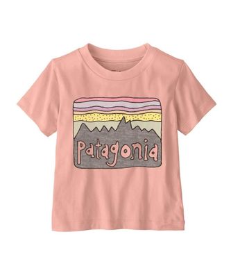 Patagonia Kids T-Shirt Fitz Roy Skies sunlit pink - Größe: 12M
