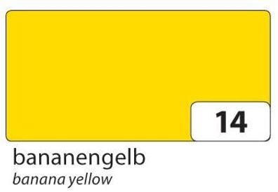 Folia Tonkarton 25 Blatt 160g glatt DIN A2 bananengelb
