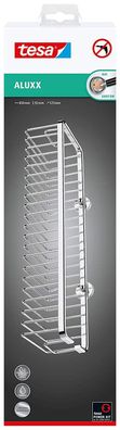 Tesa Aluxx Duschkorb Gr. L (NICHT BOHREN, extra breit (45cm), Aluminium, verchromt, r