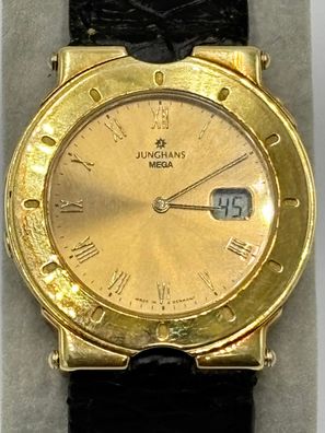 Rarität - Junghans MEGA - Edition - GOLD 585 - Funkuhr - Herrenuhr