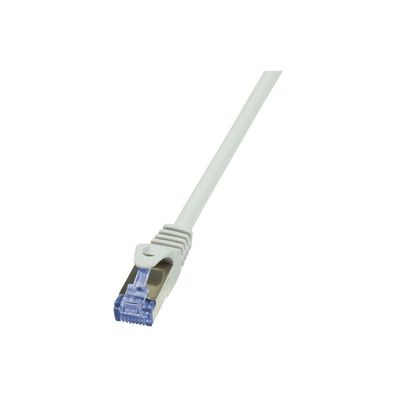 LogiLink Patchkabel CAT6A S/FTP AWG26 PIMF 5,00m grau