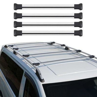 Dachträger Gepäckträger für VW T6 T6.1 alle 2015-2024 Aluminium Silber 4tlg