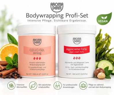 STYX Aroma Derm Bodywrapping Profi-Set - Cello Gel Strong + Algen Creme Forte 2 × 100