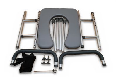 VEVOR Toilettensitzerhöhung 7-fach höhenverstellbar 655-805 mm bis 158 kg