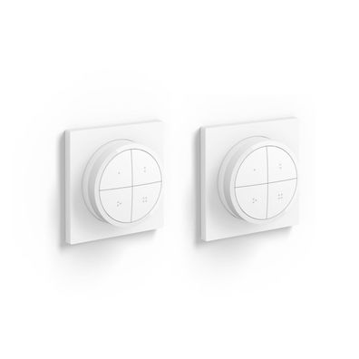 Philips Hue Tap Dial Schalter Weiß kabelloser Dimmer für Leuchten