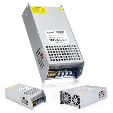 Bosytro Schaltnetzteil 24V 62,5A 1500W Trafo AC 110V 220V Aluminium