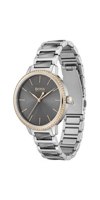 Hugo Boss Signature Damenuhr bicolor Edelstahl HB1502569