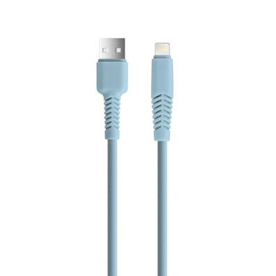 Setty Ladekabel USB-A KSA-L-1.523 1,5 m 10,5W 2,1A kompatibel mit iPhone Blau