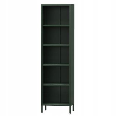 Jan Nowak Bücherregal 4 höhenverstellbaren Einlegeböden 50x180x35 cm grün