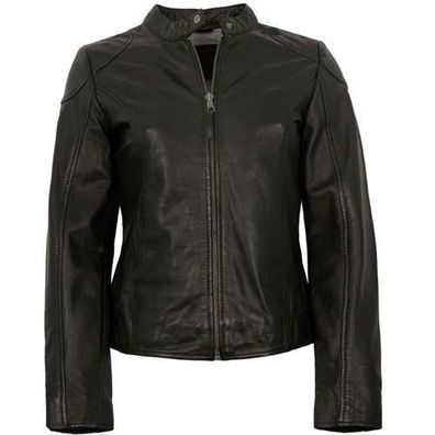 Mauritius - Damen Lederjacke Lammnappa schwarz