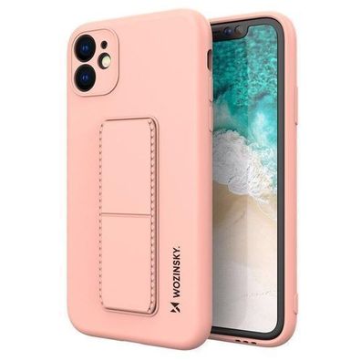 Wozinsky Schutzhülle mit Ständer für Samsung Galaxy A32 4G, Silikon, Rosa
