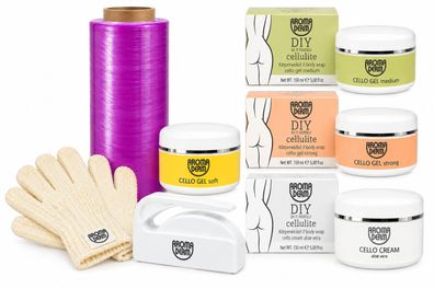 STYX AROMA DERM DIY Cellulite Körperwickel Komplettset Soft Medium Strong + Zubehör