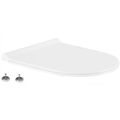 Mexen Sitz mit Absenk-Automatik schlank, duroplast, Weiß - 39050100