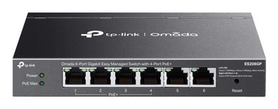 Omada ES206GP 6-Port Gigabit Easy mgd. Switch 4-Port PoE+ (ES206GP)