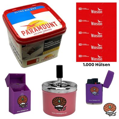 Paramount Volumentabak Ultra Big Box 530g, Winston Hülsen Feuerz. Drehascher Box