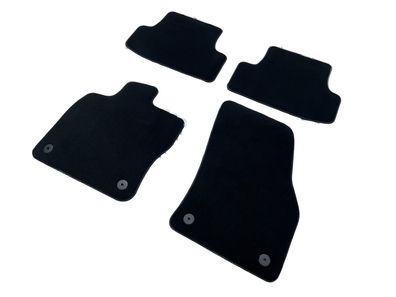 Original VW Fussmatten schwarz Velours T-Roc 1 Teppich Stoff Textilmatten R-Line